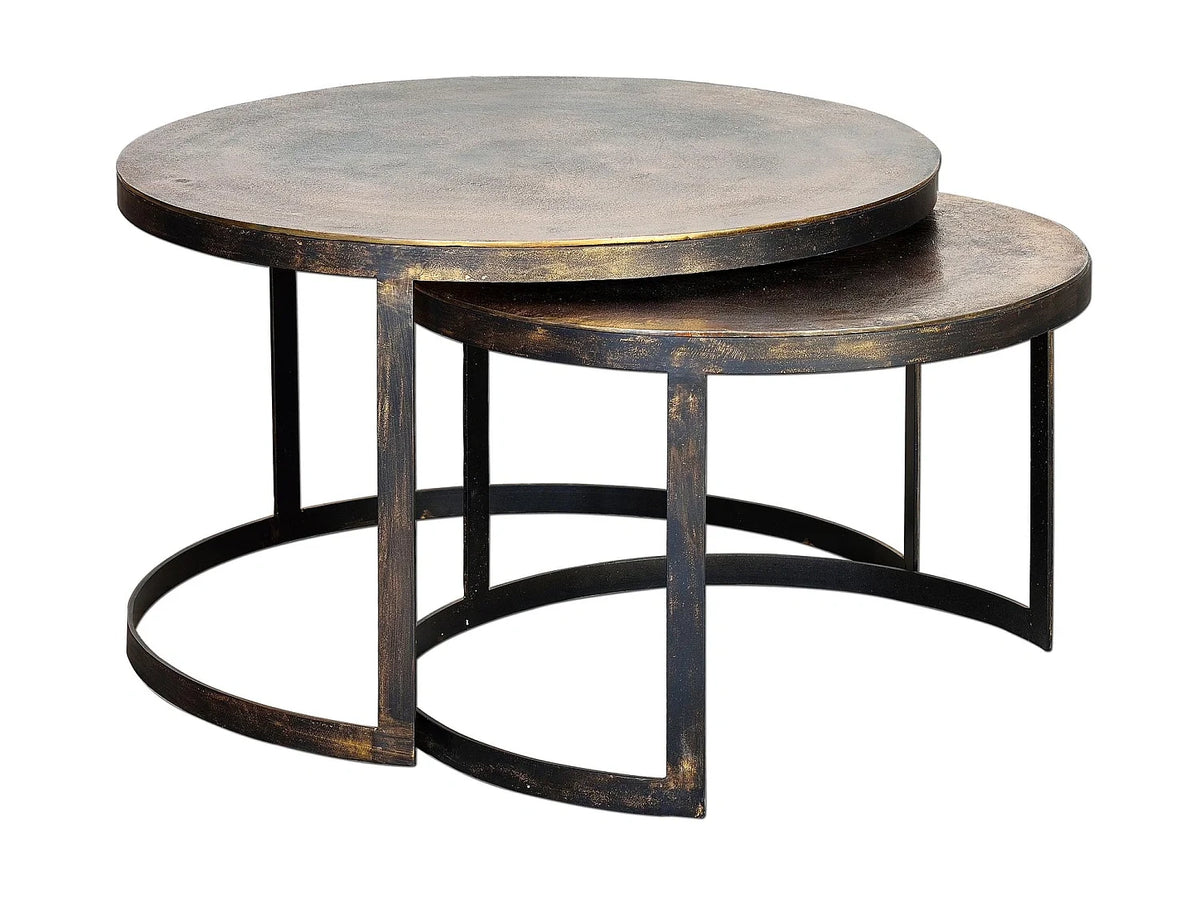 Table basse Metal 46 x 76 x 76 cm design industriel