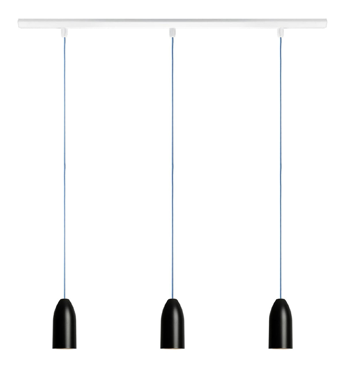 Solution lumineuse Noir et Blanc au dessin sobre en format suspension GU10