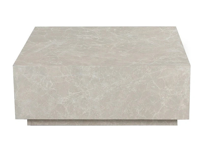 Marbre finition effet marbre - Table basse 90x90cm