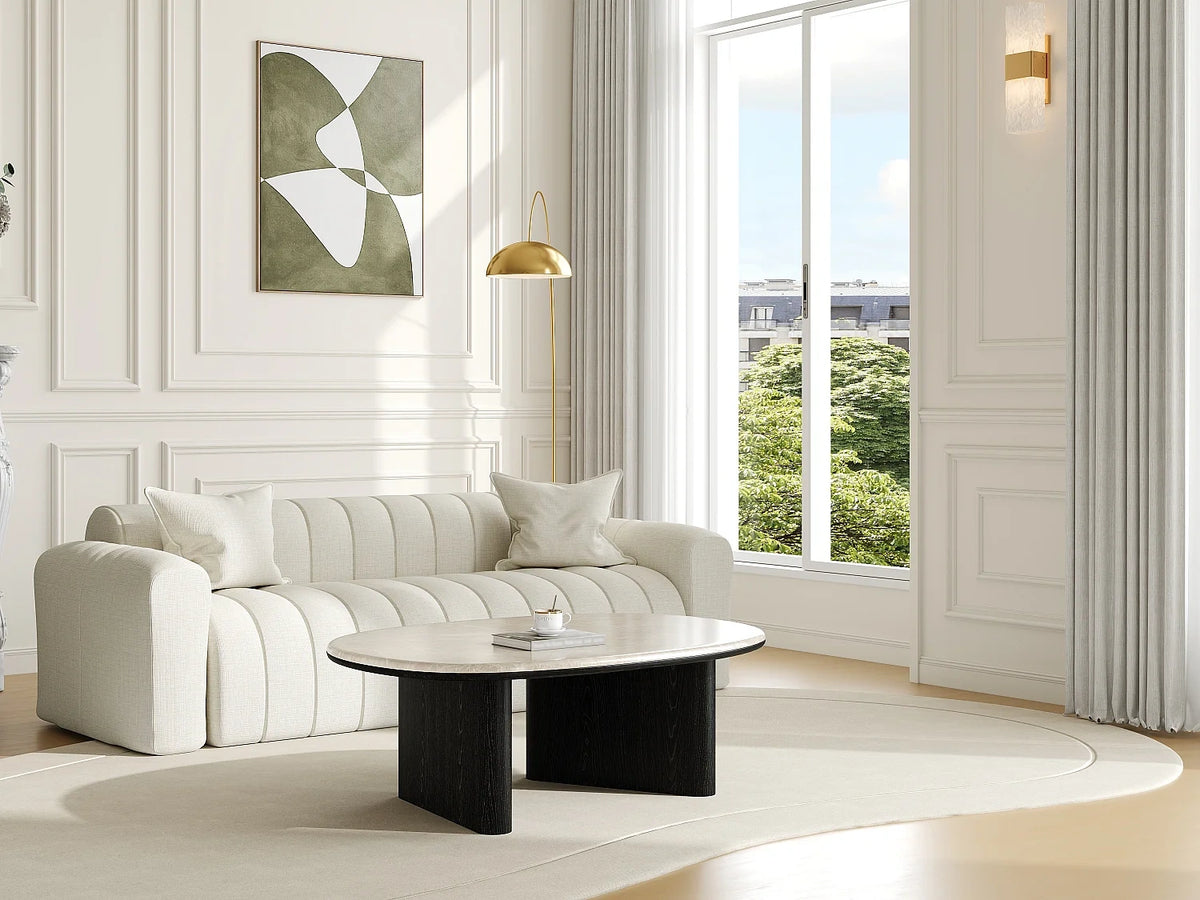 Marbre - Table basse en chene