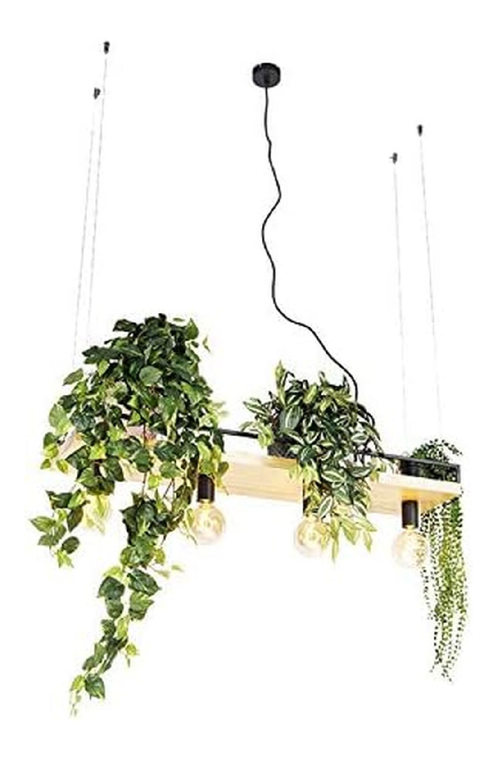 Suspension Noir et Marron au style moderne avec conception fonctionnelle IP20 E27
