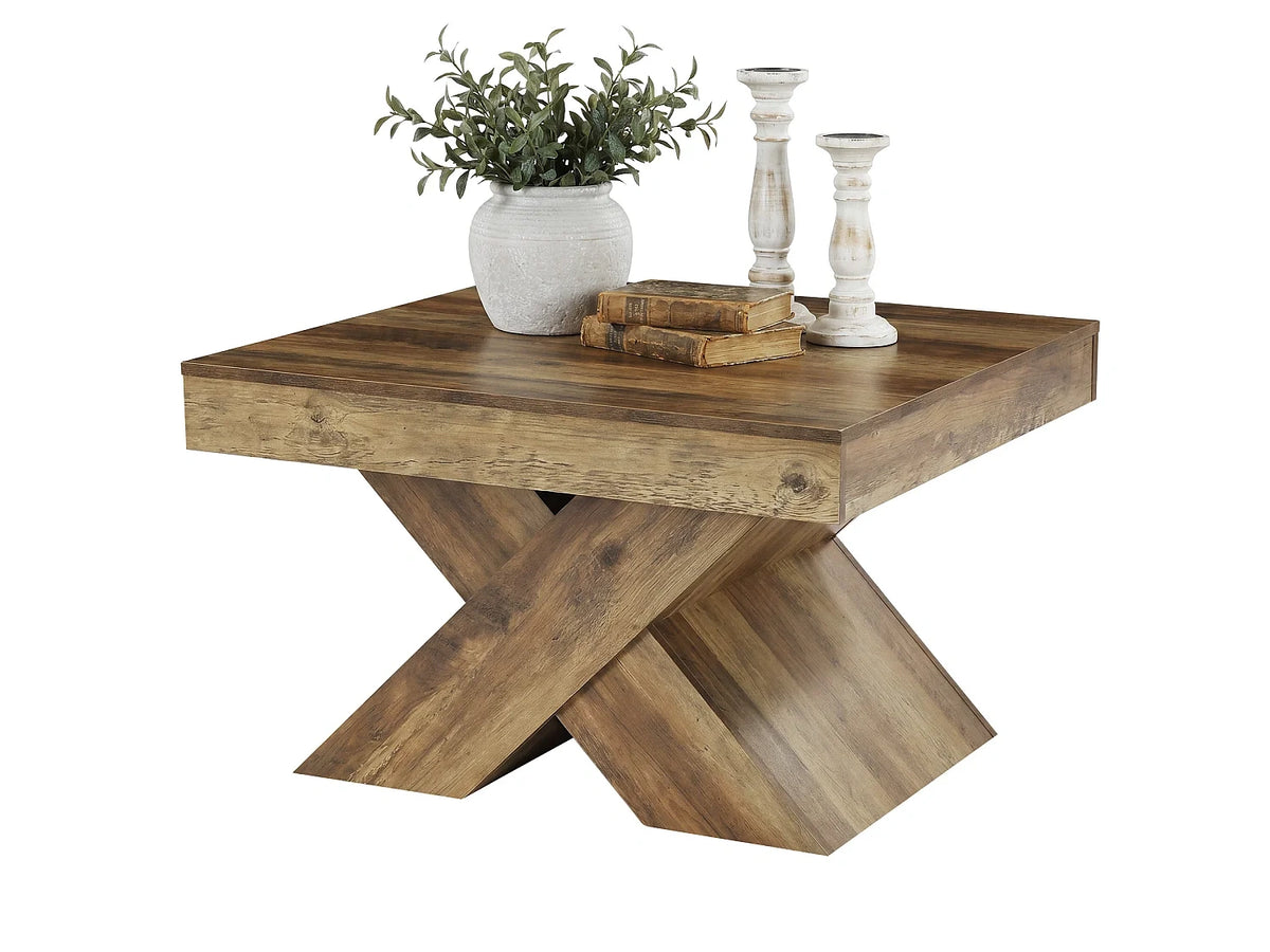 Table basse carree 80 cm Blanc