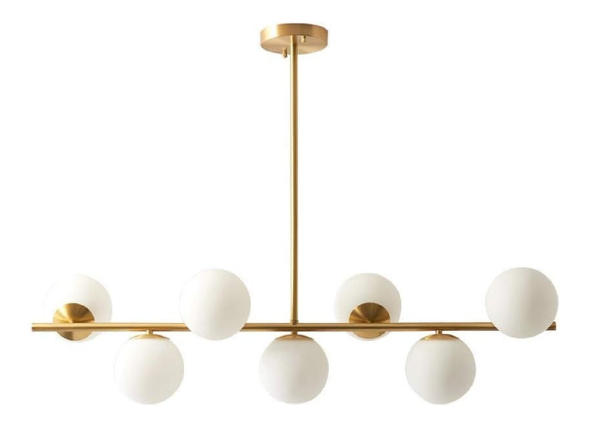 Eclairage Blanc et Dore contemporain en version suspension E27