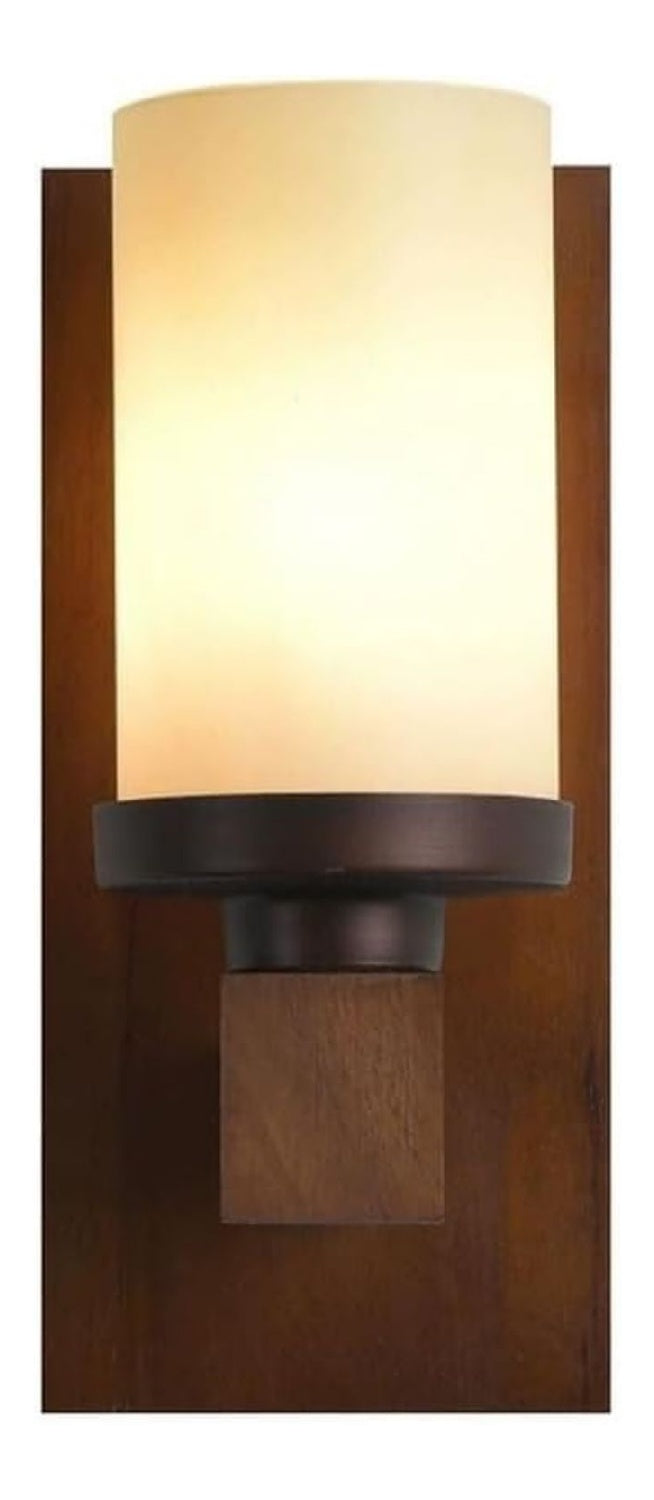 Luminaire Blanc et Ambre a silhouette graphique de type applique murale 7P-8713