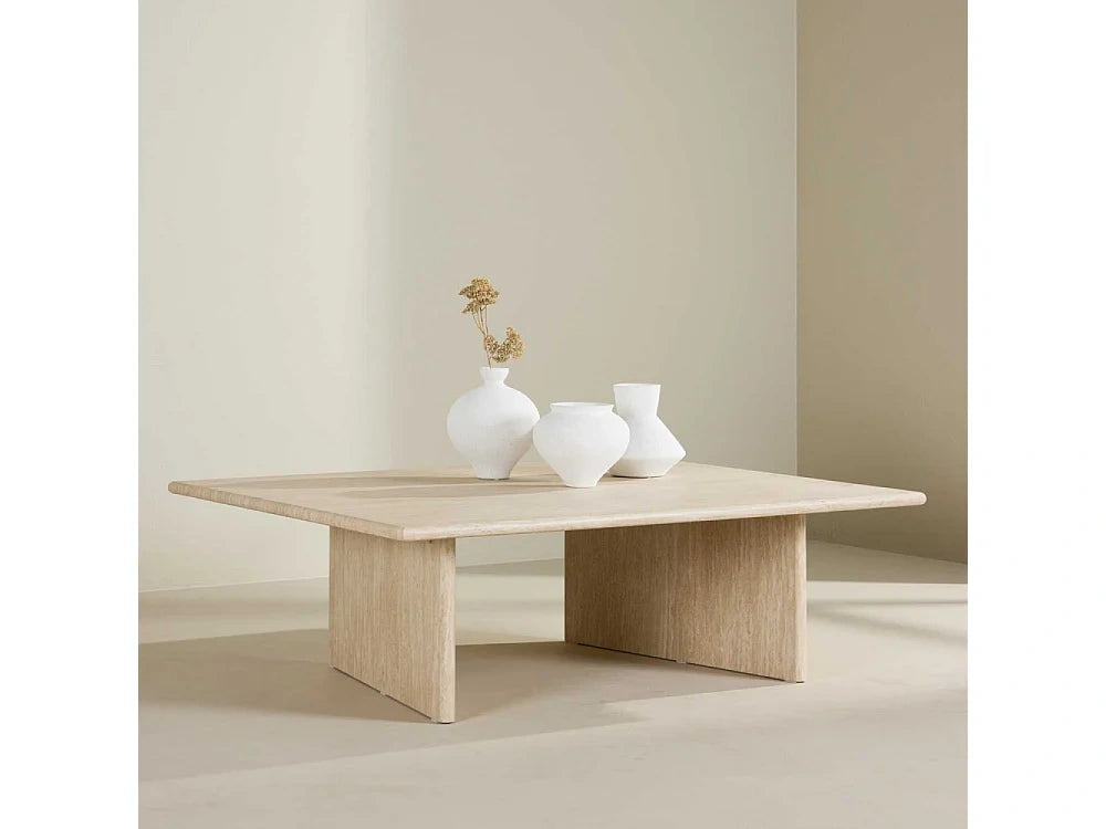 Table Basse Effet Traversin Skagen 120cm Beige
