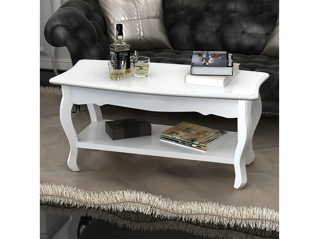 Table basse blanc en MDF