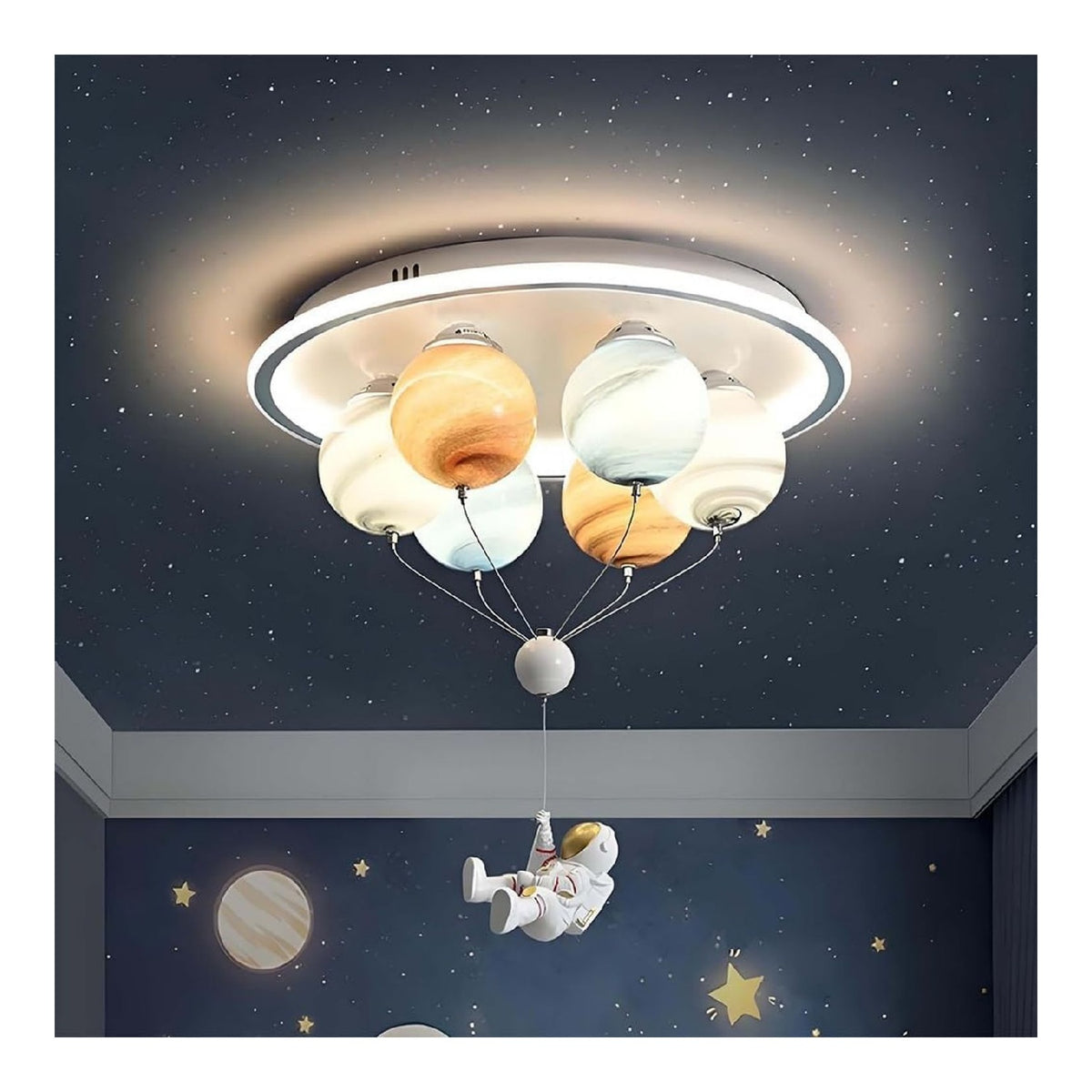 Lustre decoratif Ambre et Rouge avec diffusion lumineuse harmonieuse J7-8097