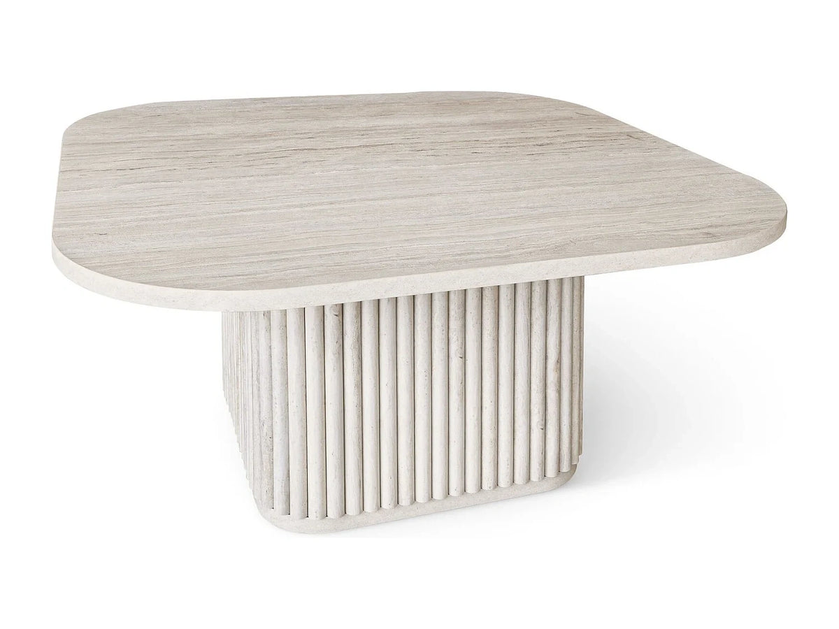 Now's Home Table Basse Carre Effet Travertin