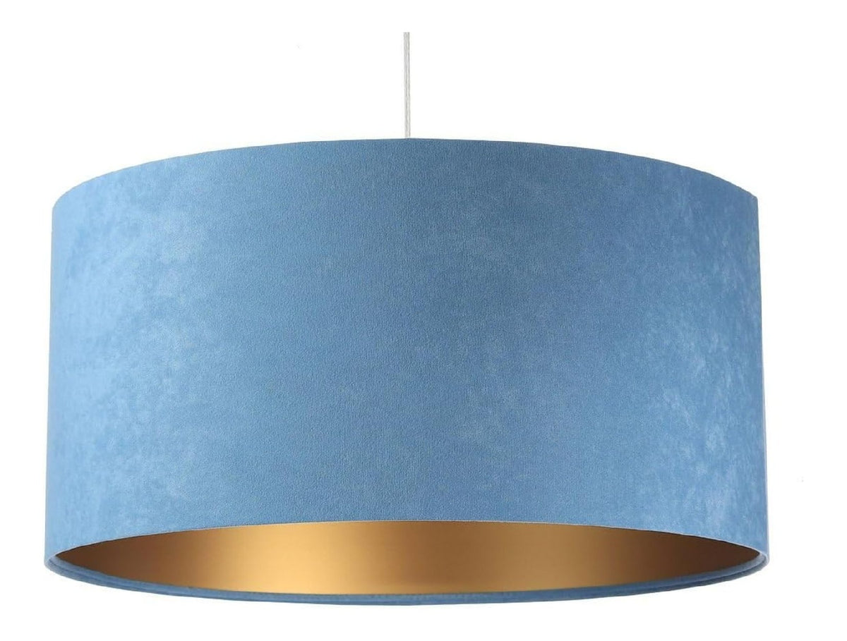 Suspension Dore et Bleu a presence elegante et lumiere agreable 60 W IP20