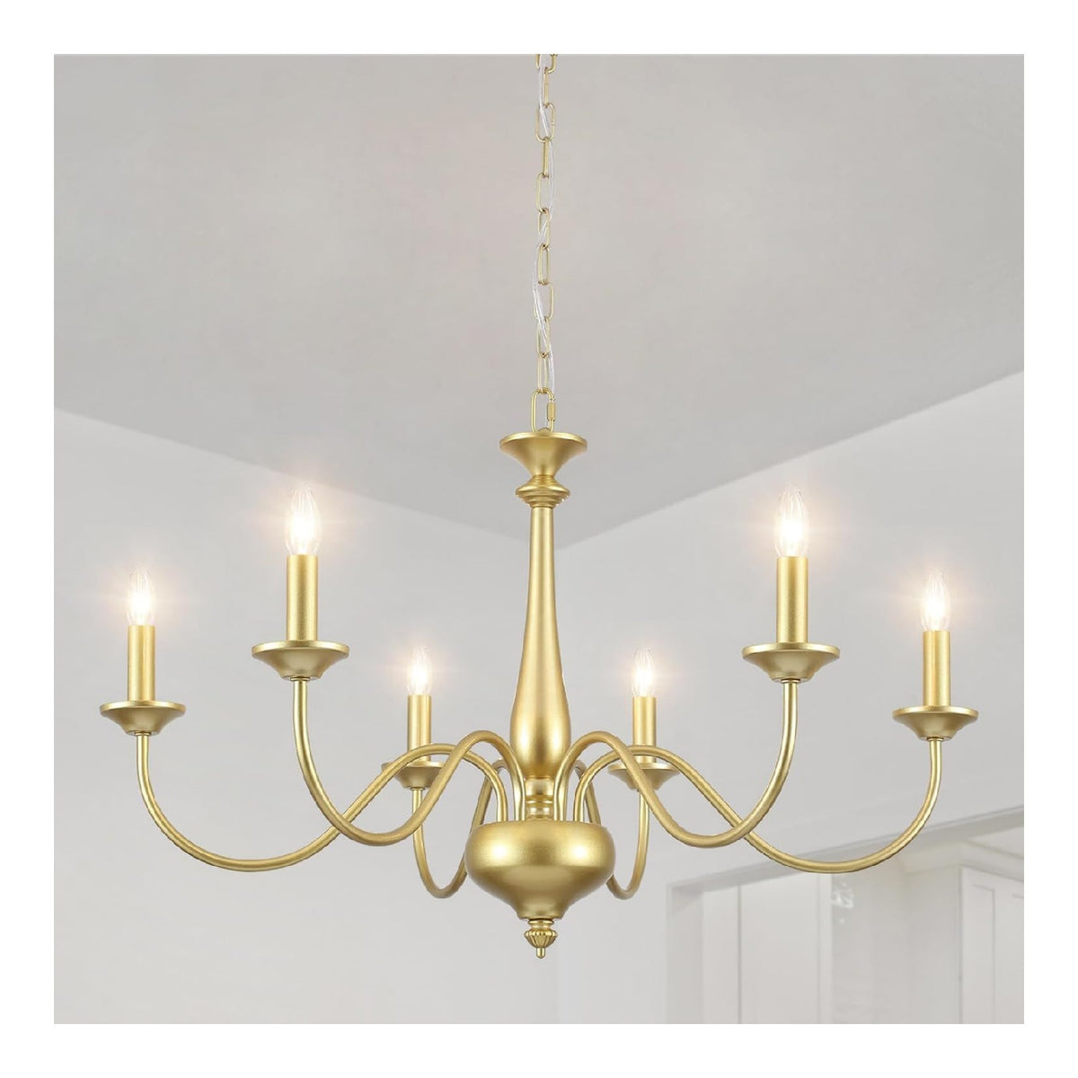 Suspension decoratif Dore et Ambre avec diffusion lumineuse harmonieuse 60 W E14