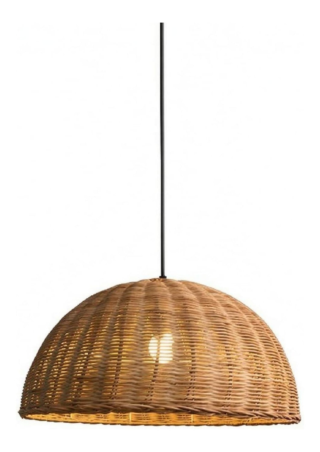 Luminaire Noir et Ambre a silhouette graphique de type lustre E27 RF-9200