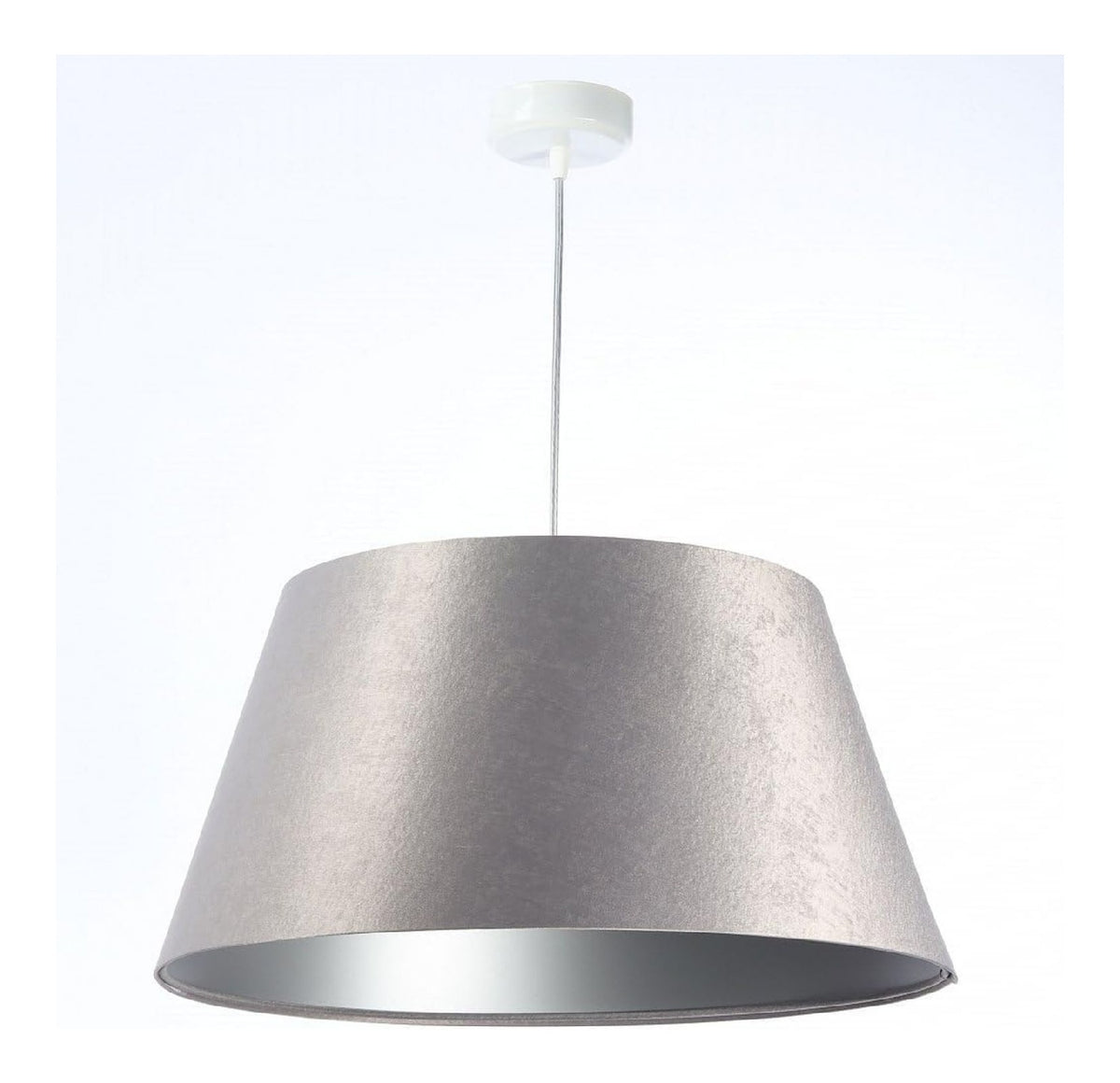Suspension decoratif Argente et Gris avec diffusion lumineuse harmonieuse 60 W IP20