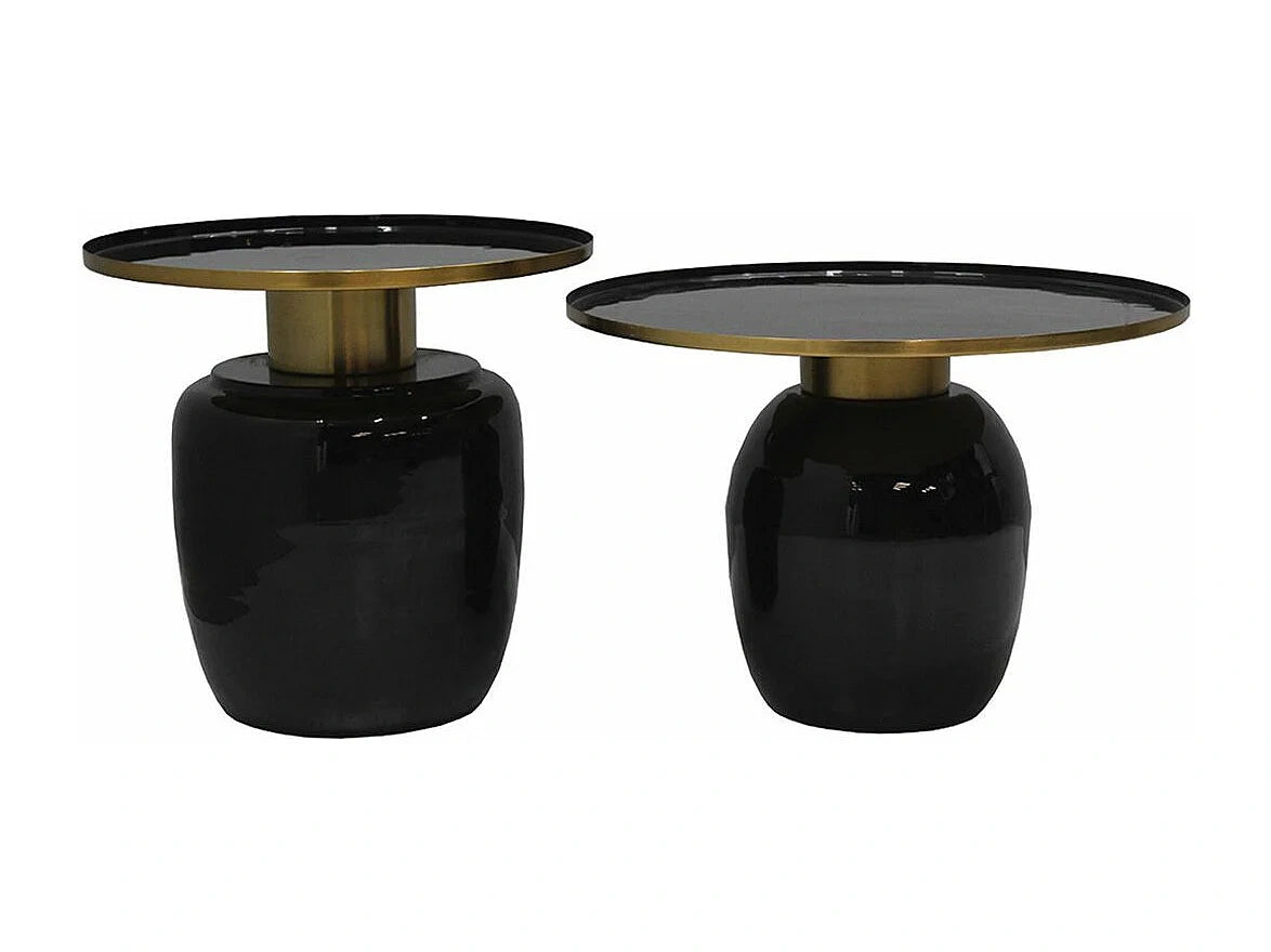 Table basses noir en acier
