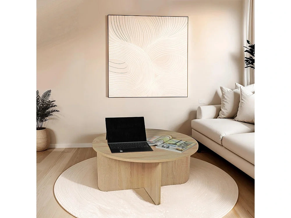Table basse DALI diametre 80 chene