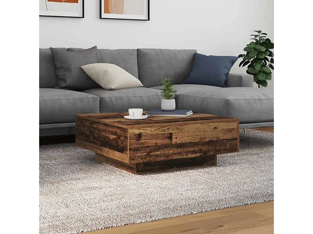 Bleu - Table basse en bois d'ingenierie