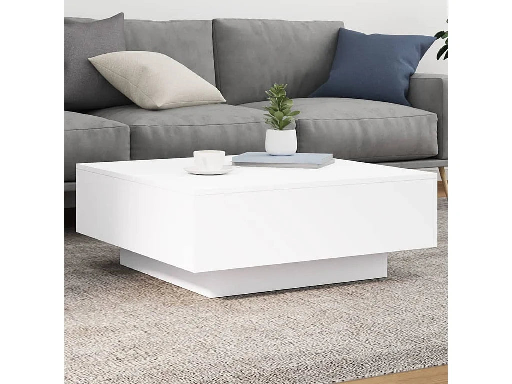 Tables basses blanc 80x80x31 cm