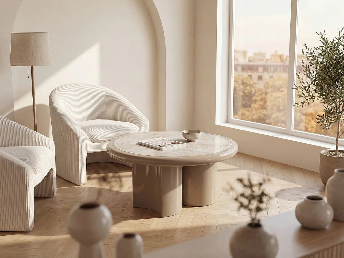 Table basse marbre - taupe