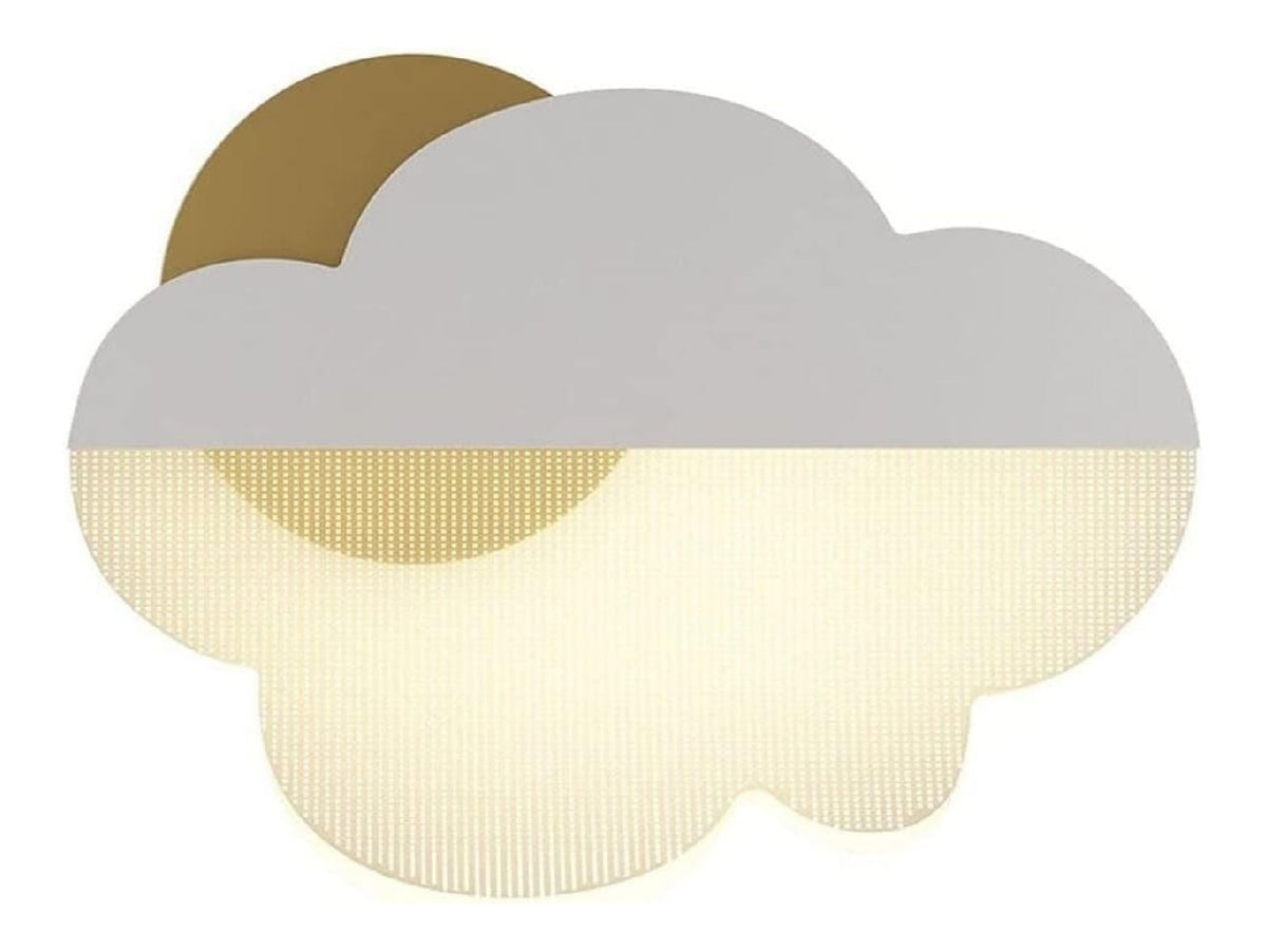 Eclairage Blanc et Dore contemporain en version applique murale 12 W