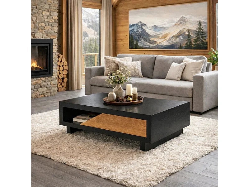 Table basse tiroir FAIRLIE Blanc