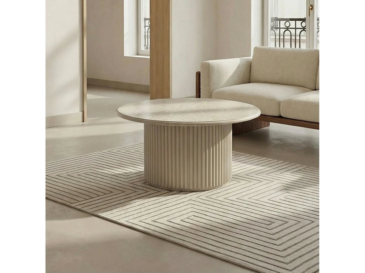 Table basse marbre ronde en marbre