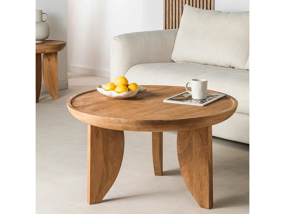 Bois clair bois massif - Table basse
