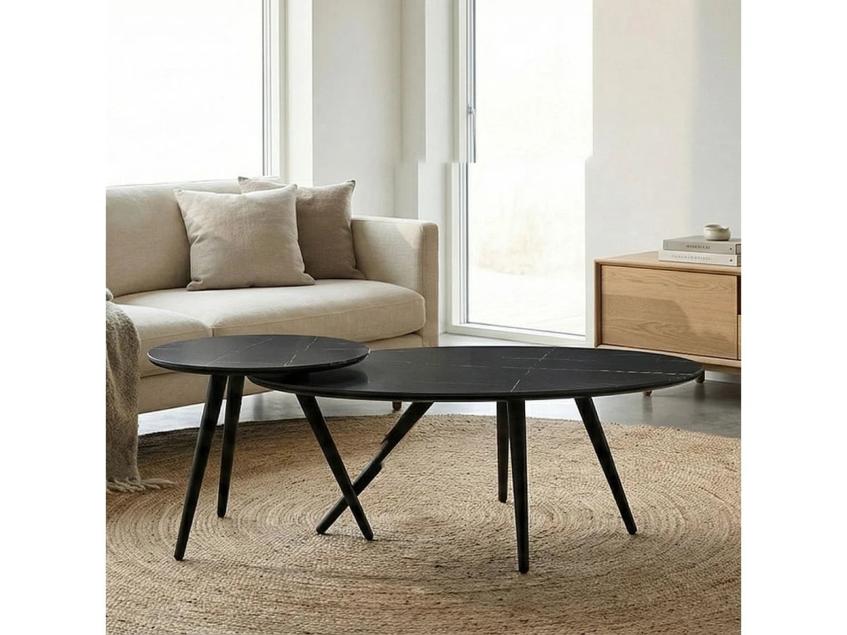 Table basses ceramique en metal