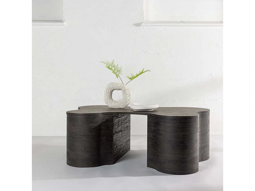 Table Basse Design Larvik 130cm Marron Fonce