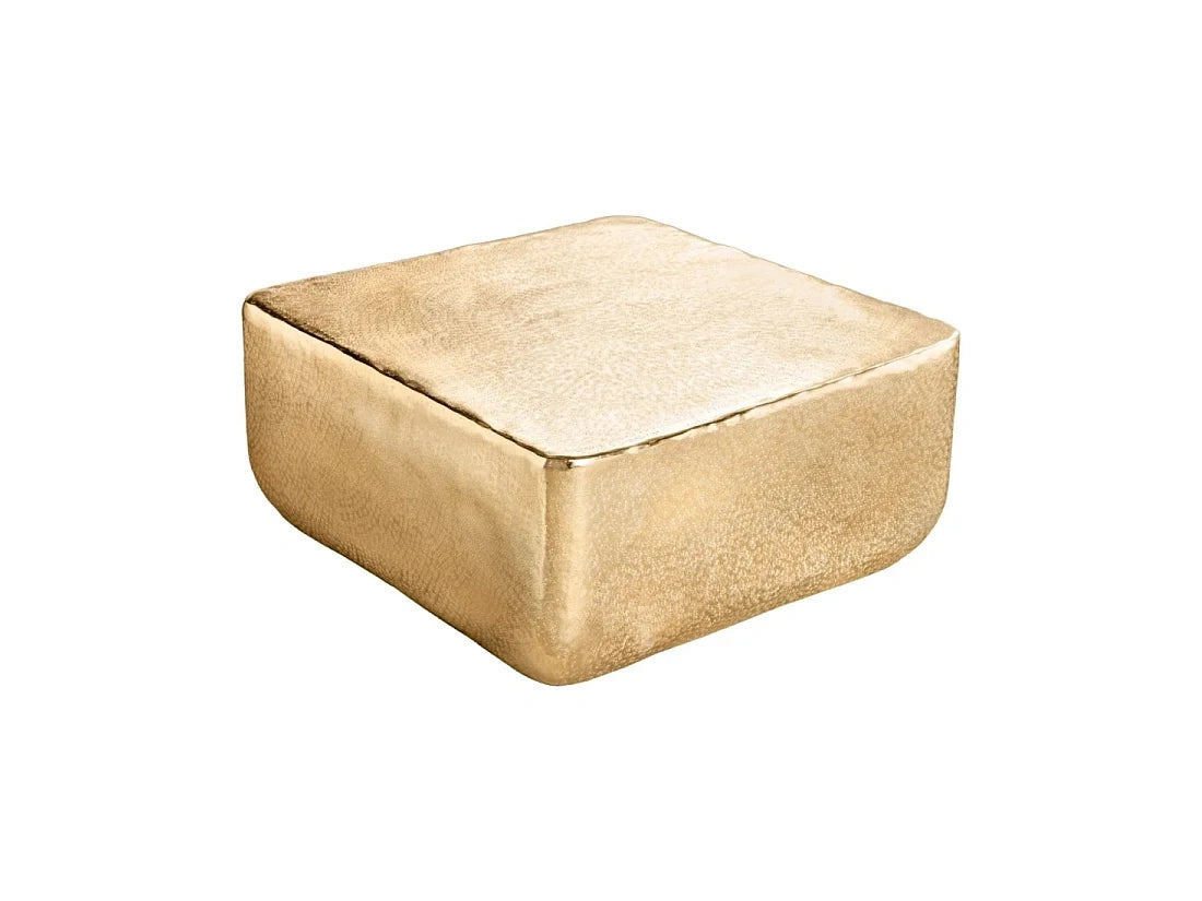 Table basse carree AURUM 70 cm aluminium