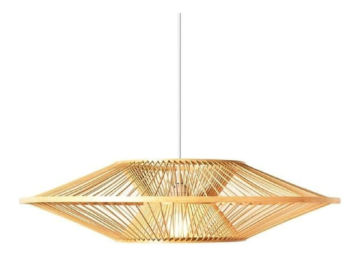 Solution lumineuse Ambre et Vert au dessin sobre en format suspension E27