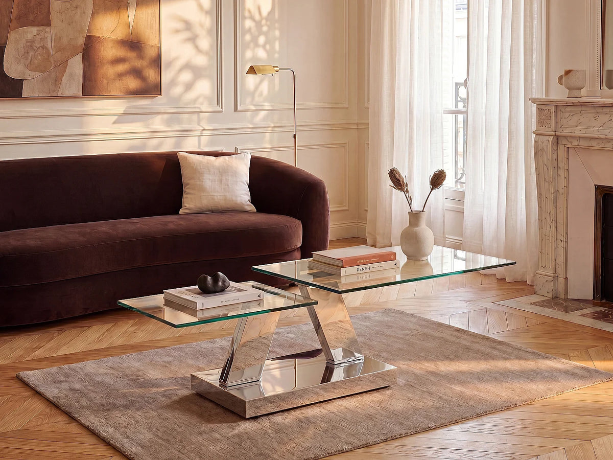 Table basse Transparent en verre trempe - Style design