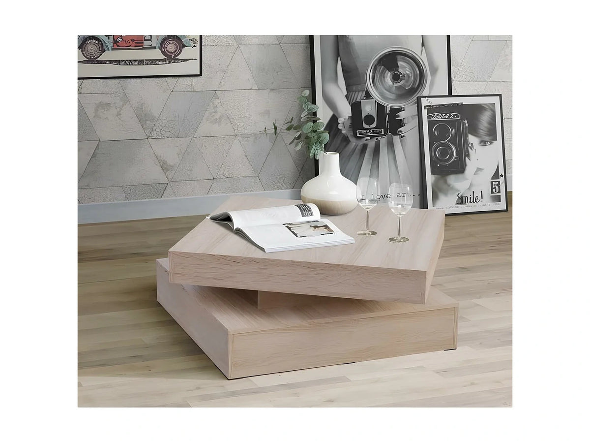 Tables basses chene carree