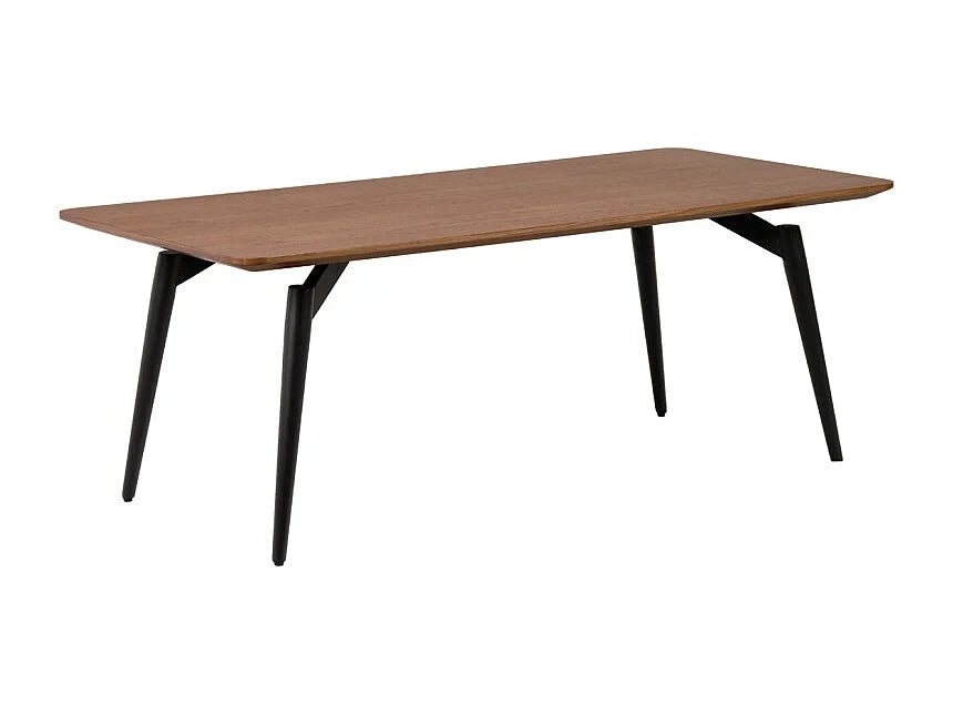 Table basse 120 cm plaquee bois noyer