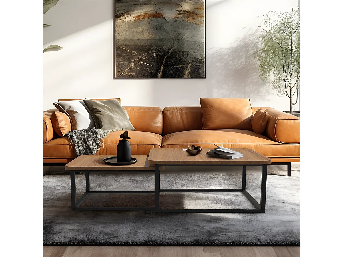Lot de table basse Gigognes Bois Salon Table Basse Structure
