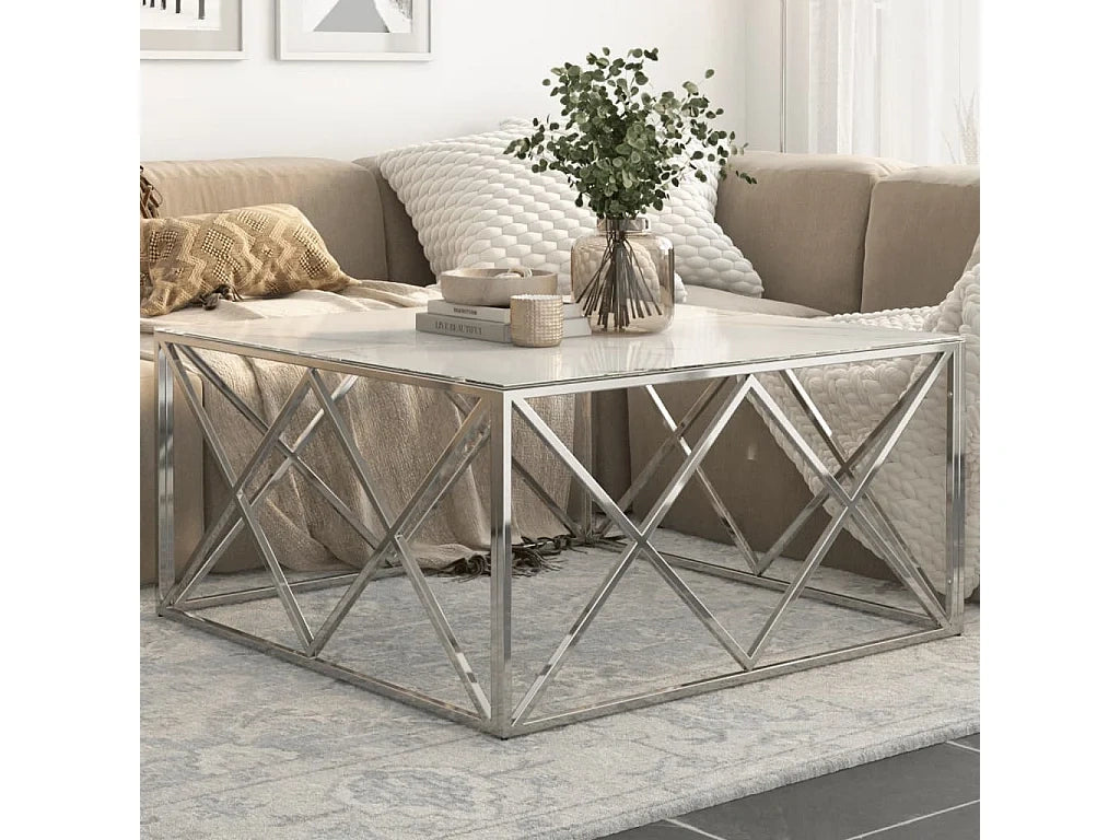 Tables basses argente - inoxydable