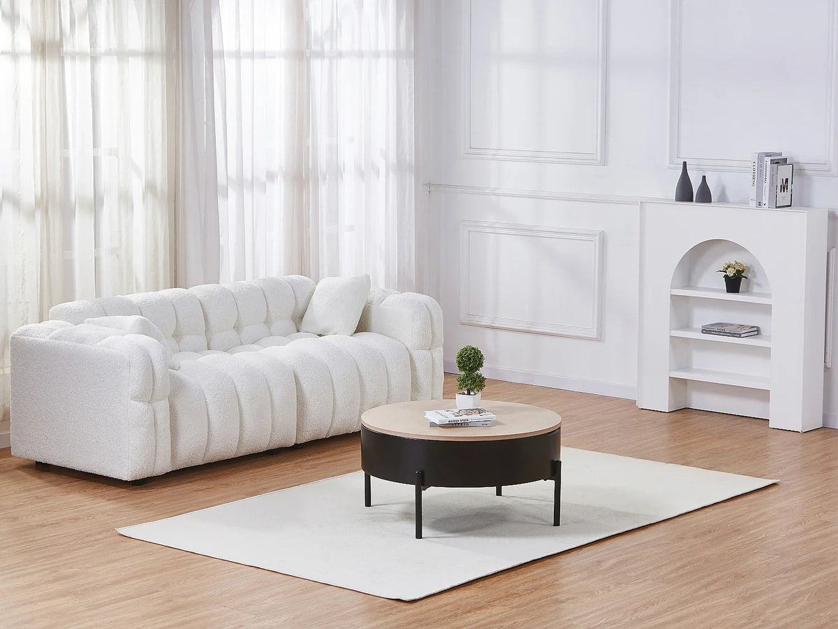 Table basse plateau relevable MDF metal Coloris