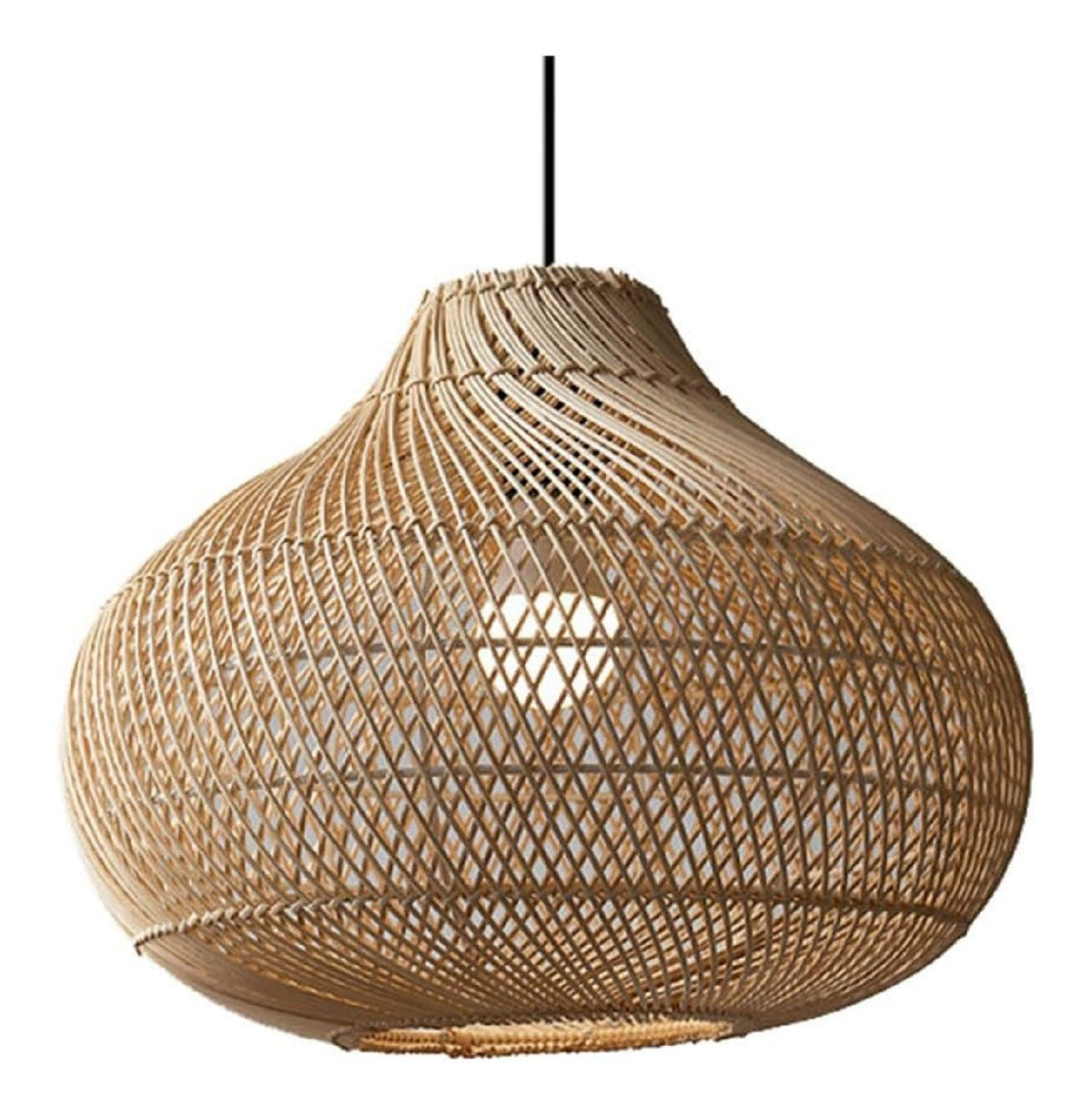 Lustre decoratif Noir et Blanc avec diffusion lumineuse harmonieuse 60 W E27