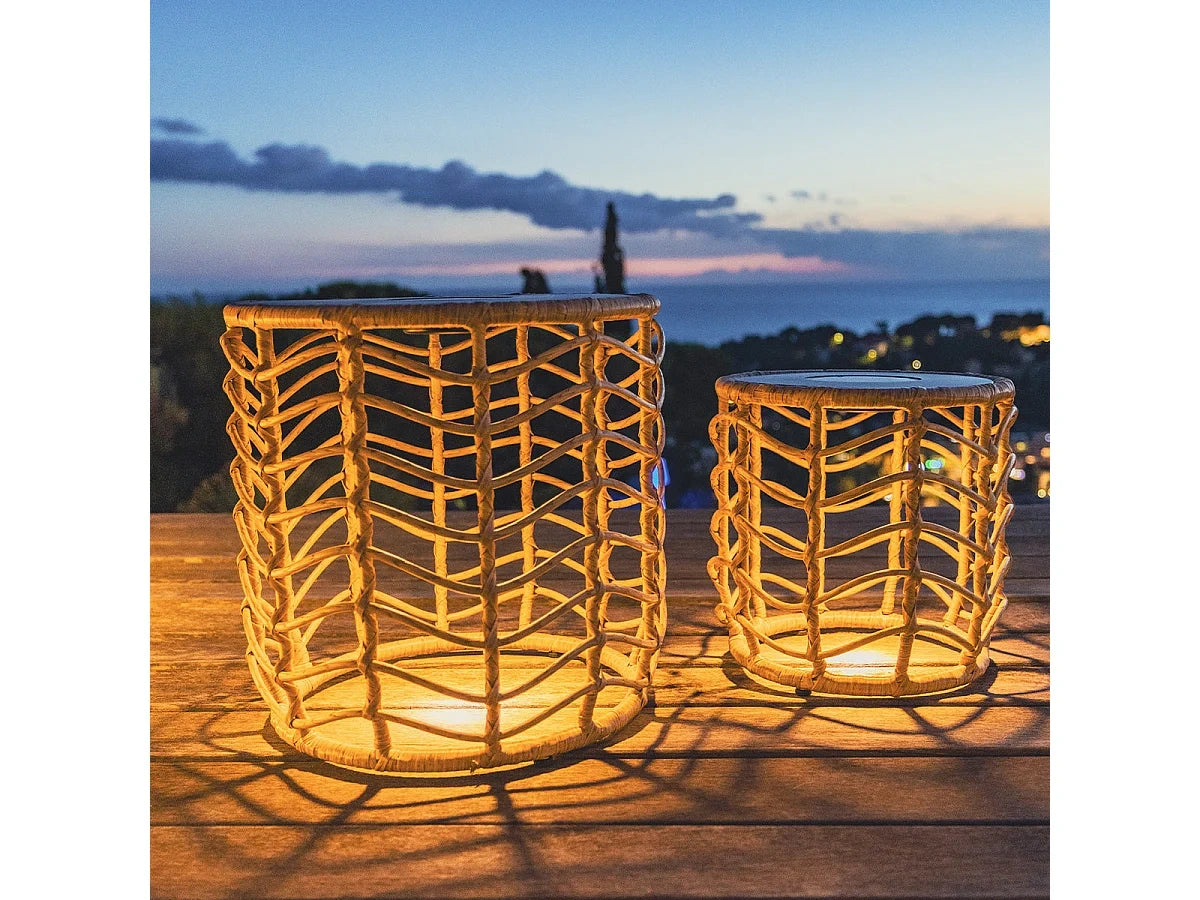 Set de 2 Tables basses Blanc