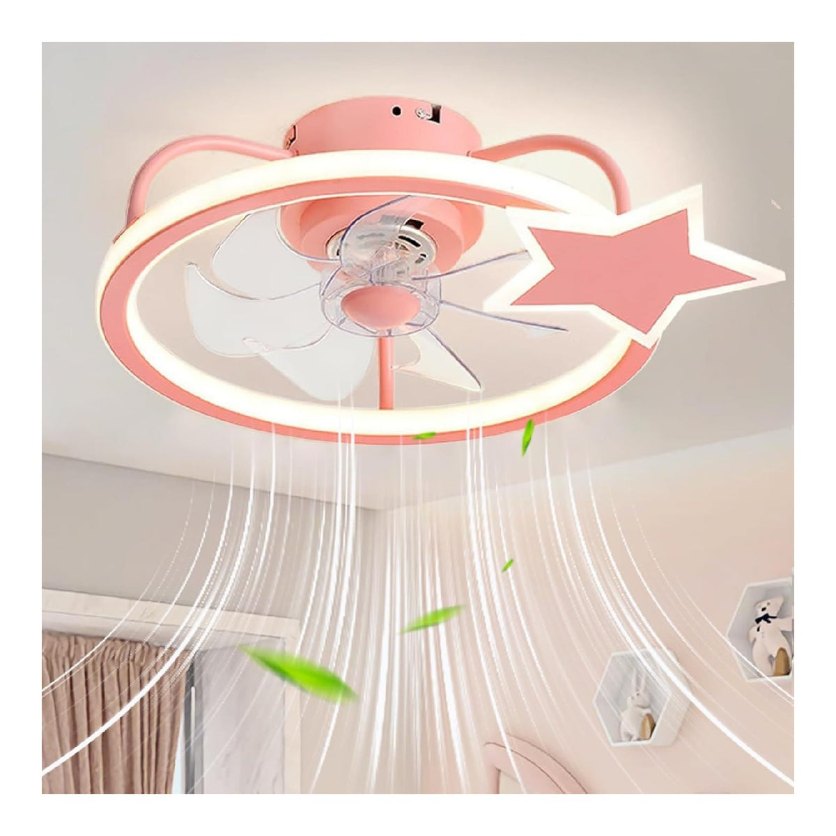 Luminaire Blanc et Ambre a silhouette graphique de type lustre 6500K