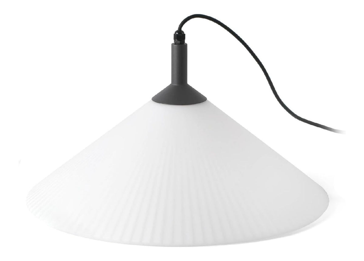 Suspension Gris et Vert a presence elegante et lumiere agreable